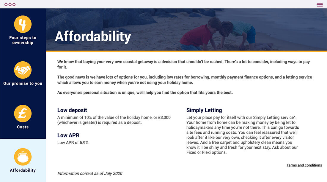 Haven E-Presenter affordability page